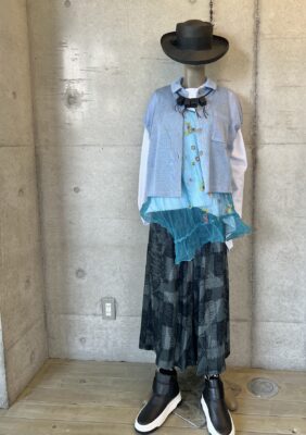 「トリトラ」１枚で着れるノースリーブのコーデ