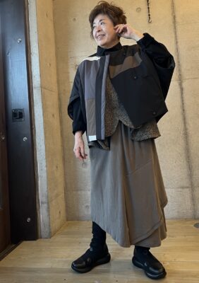 「トリトラ」コーディネート提案会③ざっくりベストがちょうどいい