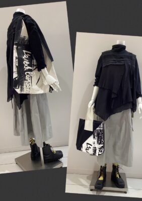 「緑井M2」芽風の春はエッジィな柄〜Bag