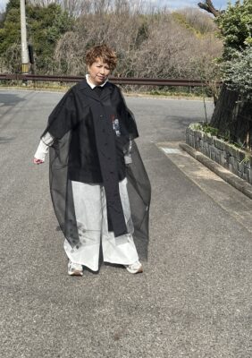 「トリトラ」コーディネート提案会④シアー感をカジュアルダウンで日常に