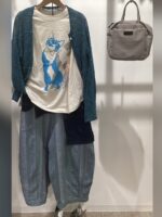 「LECTエムニ」夏のカーディガン＋Tシャツ